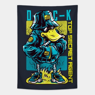 Top Secret Agent Duck Tapestry