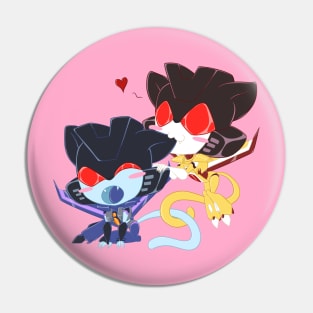 Kitty Sunstorm and Thundercracker Pin