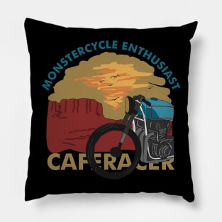 Adventure caferacer Pillow