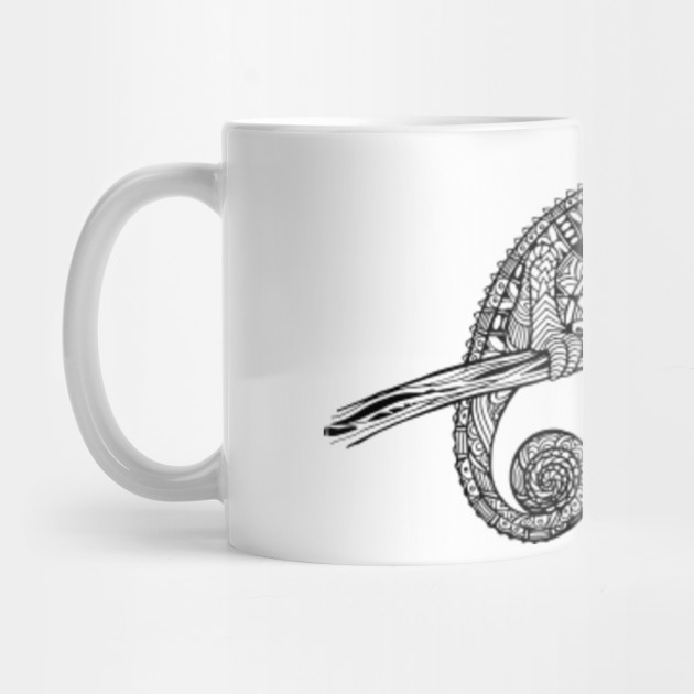 Rubino Lizard Drawing Abstract Mug Teepublic
