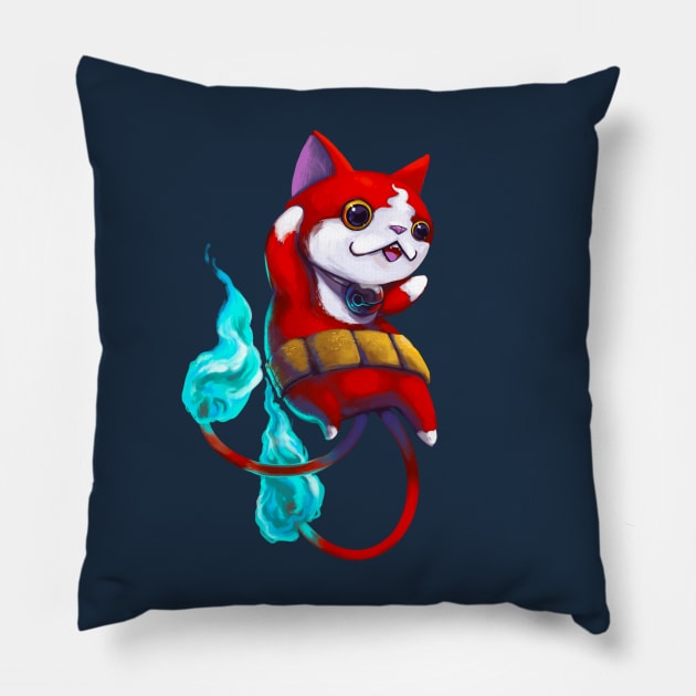 Jibanyan Pillow by August