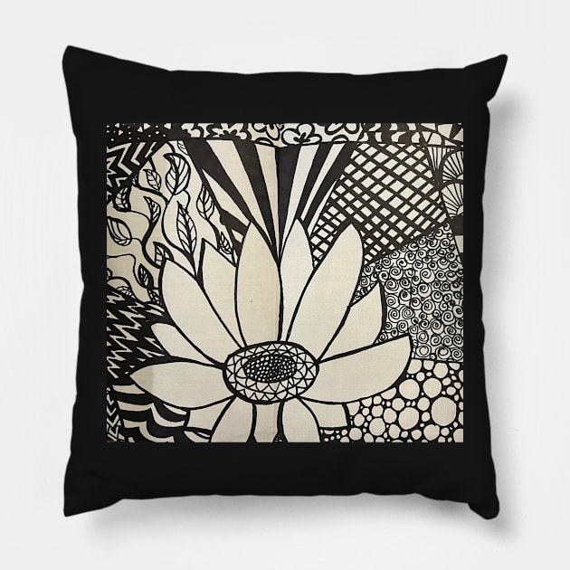 Lotus dreams Pillow by Artladyjen