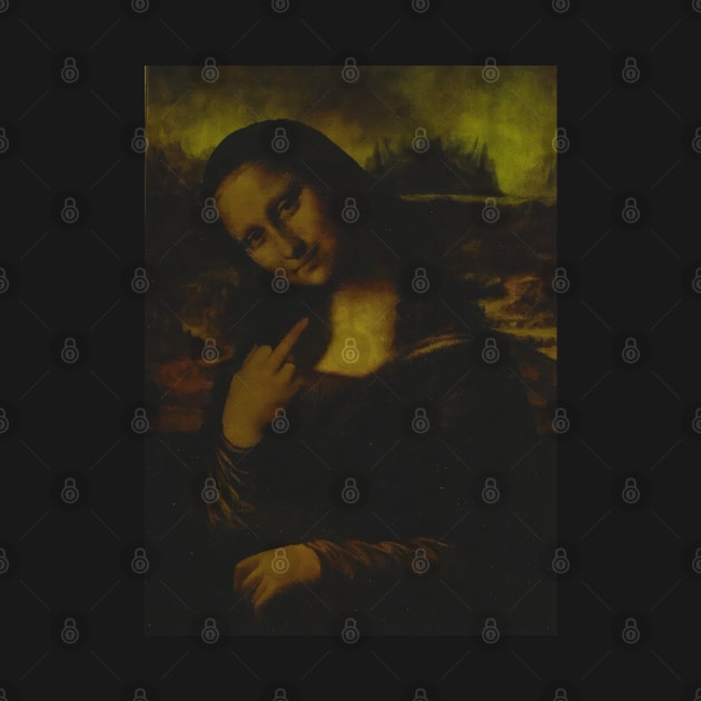 MONALISA MIDDLE FINGER MEME by LIF