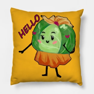 Cheerful Cabbage Pillow