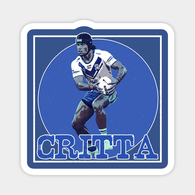 Canterbury Bulldogs - Stephen Crichton - CRITTA Magnet by OG Ballers