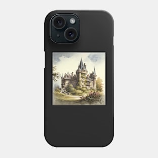 Castle Watercolor Majesty Phone Case