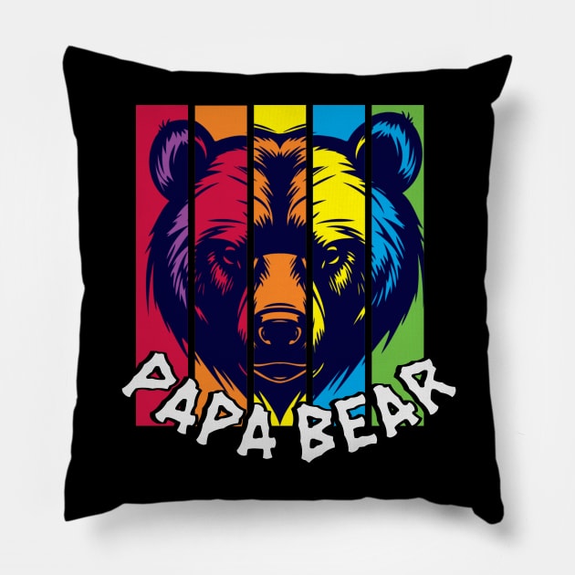 Papa Bear Pillow by Out of the world