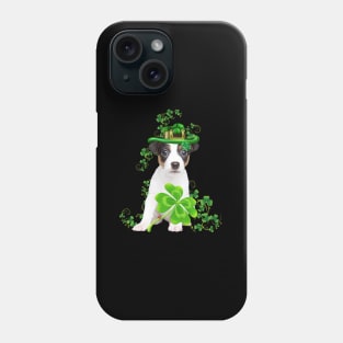 Lucky Jack Russell Terrier Shamrock St Patrick's Day Phone Case