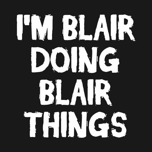 I'm Blair doing Blair things by hoopoe