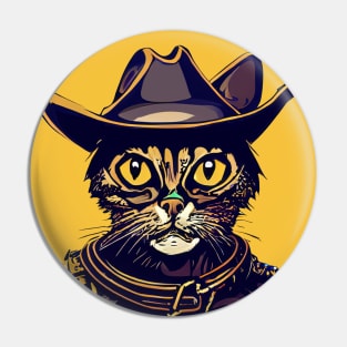 Meowdy Cowboy Cat Pin