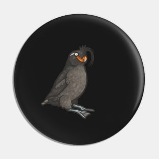 Crested Auklet Pin
