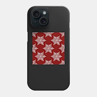 Red snowflake Phone Case