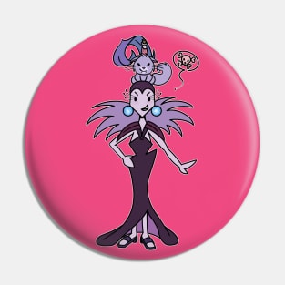 Lever Lady & Poison Cat Pin