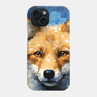 Fox Animal Art Decor Paint Mosaic Phone Case