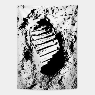 Apollo 11 Footprint Tapestry