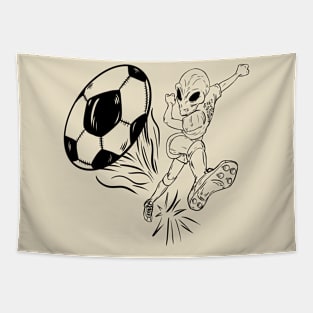 Alien Soccer Tapestry