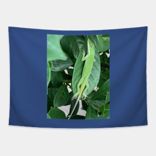 Green anole Tapestry