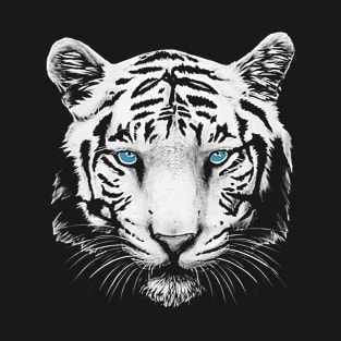 White Tiger Face T-Shirt