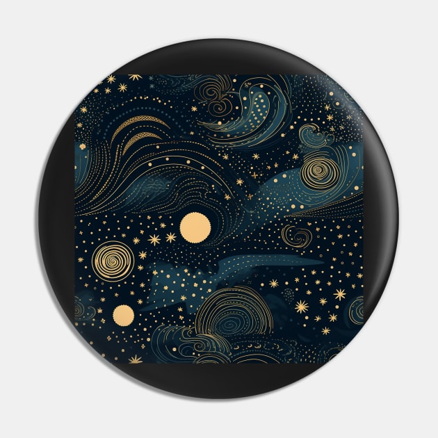 Dazzle in the Night: Make a Stellar Statement with Our Exquisite 'Starry Night' Pattern! Pin by PixelPusherArt