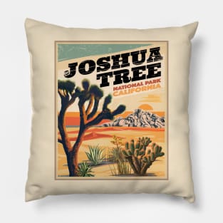 Joshua Tree National Park Outdoor Vintage Pillow