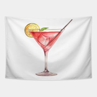 Cosmopolitan Cocktail Art Tapestry