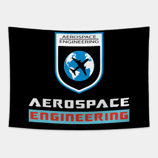 Best aerospace engineering text and logo Tapestry