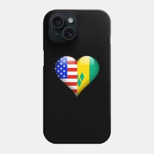 Half American Half Saint Vincentian - Gift for Saint Vincentian From St Vincent And The Grenadines Phone Case