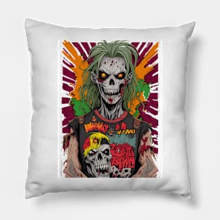 Heavy Metal scary creepy horror comic book Zombie Pillow