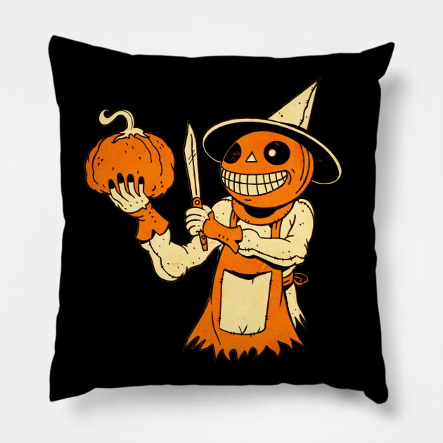 Pumpkin Butcher Pillow by Nate Hillyer