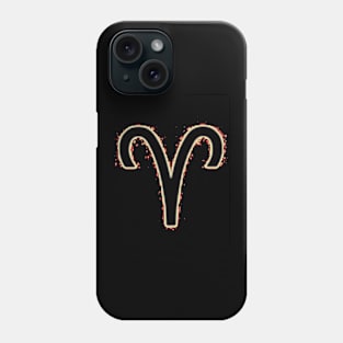 Aries zodiac art Phone Case