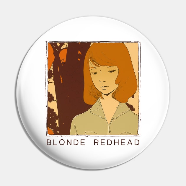 Blonde Redhead - - - Original Fan Design Artwork Pin by unknown_pleasures