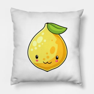 Kawaii lemon fruit Pillow