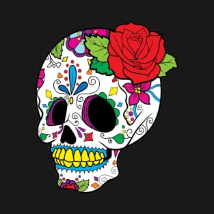 skull decorated by hand for the day of the dead T-Shirt