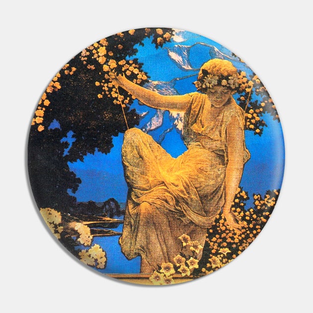 Advertisement for Djer-Kiss Toilet Water, 1917 by Maxfield Parrish Pin by WAITE-SMITH VINTAGE ART