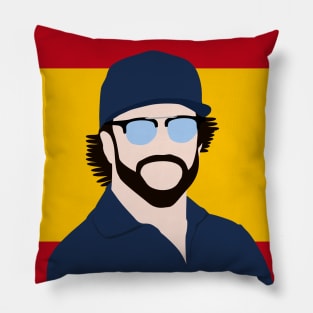 Fernando Alonso Face Art - Flag Edition Pillow