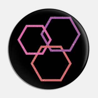 Hexagons Pin