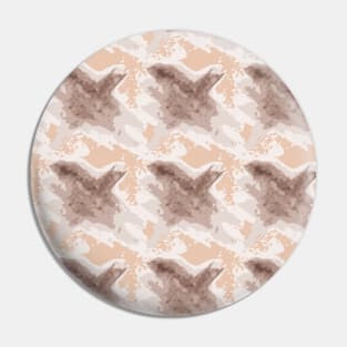 Houndstooth, brown abstract Pin