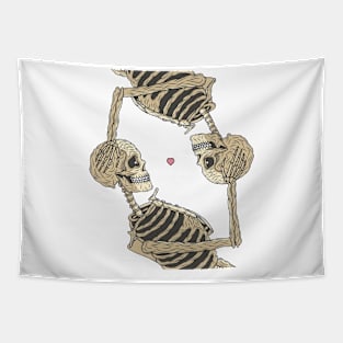 Love Skull Tapestry