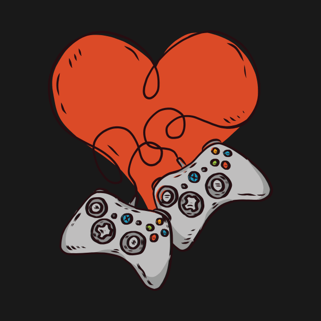 Gamer, gaming Love by LR_Collections