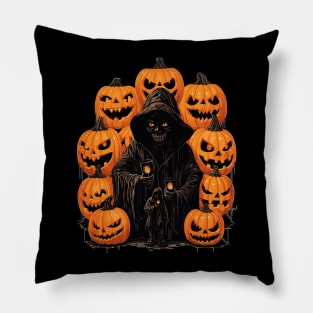 Creepy Halloween Design Pillow