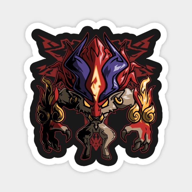 Ifrit | Final Fantasy Magnet by YhaniDoriasArts