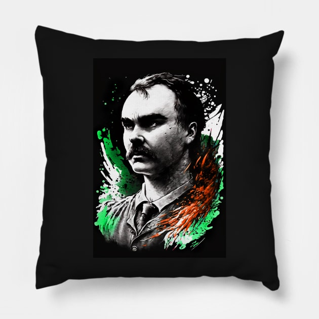 James Connolly - Irish Republican Pillow by RichieDuprey