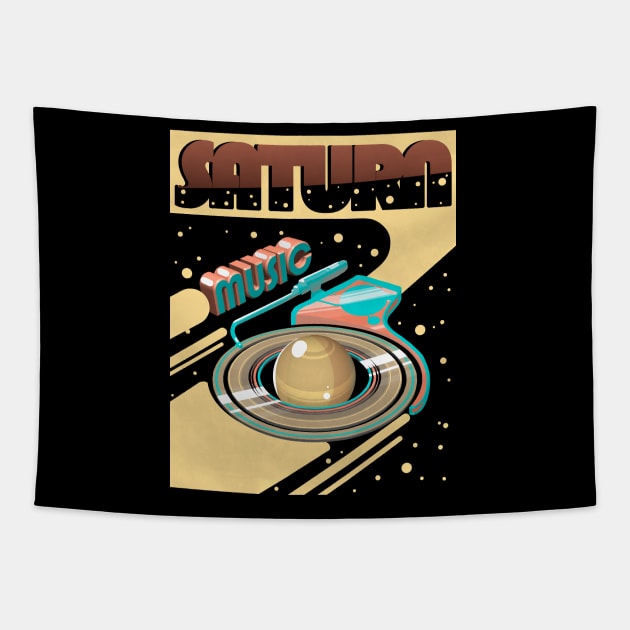 Saturn Music Tapestry by UltraTea