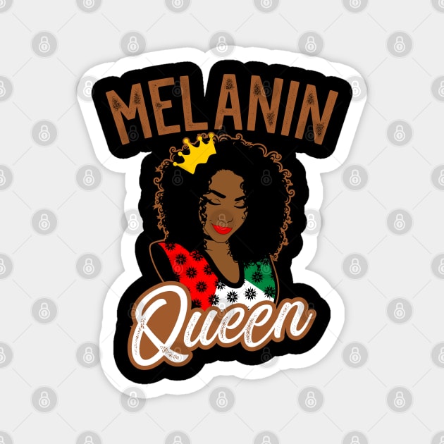 Melanin Queen Magnet by BadDesignCo