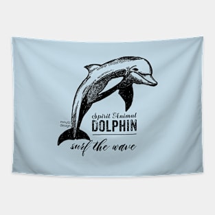 Spirit animal - Dolphin Tapestry