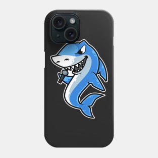 Shark Sing Karaoke Kids Kawaii Neko Anime product Phone Case