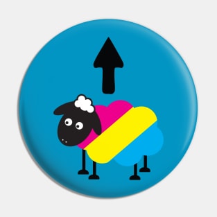 Pansexual Sheep Of The Family LGBT Pride Pin