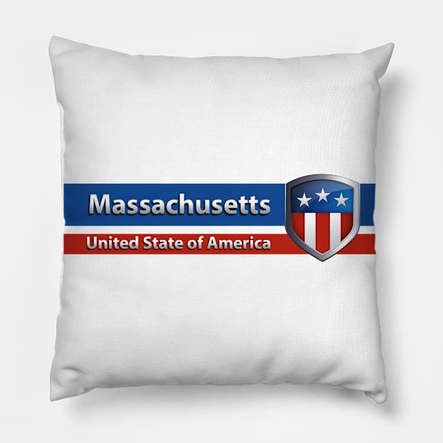 Massachusetts Pillow by Steady Eyes