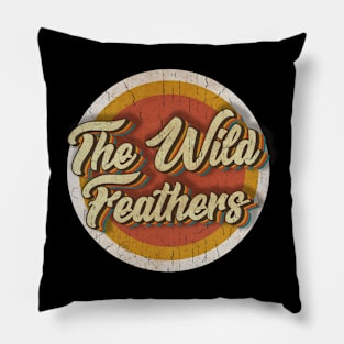 circle vintage The Wild Feathers Pillow