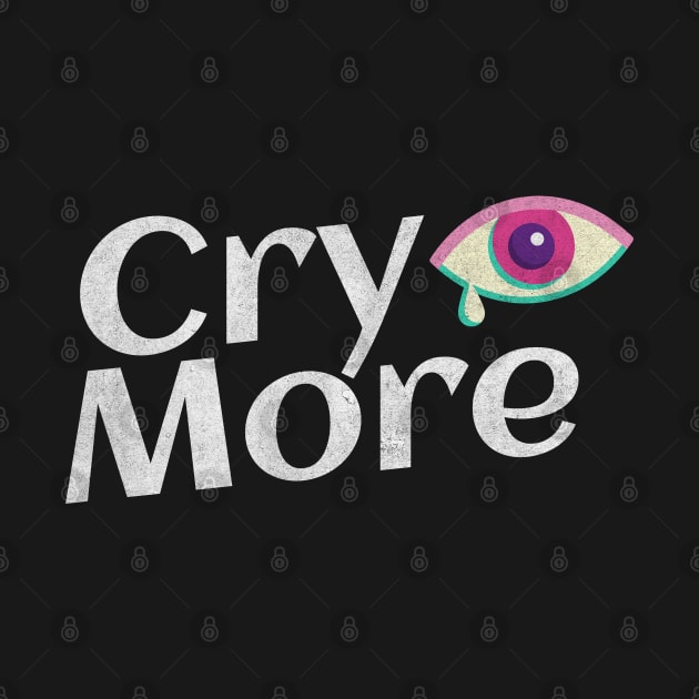 Cry More - Pink and Aqua by My Pet Minotaur